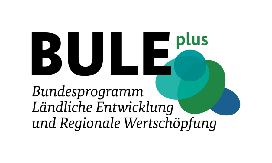 Logo des Bundesprogramms Ländliche Entwicklung und regionale Wertschöpfung - BULE plus