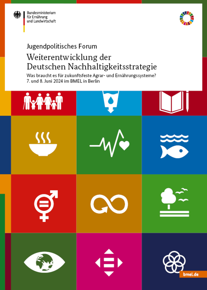 Titelbild der Broschüre für das Programm Jugenpolitisches Forum